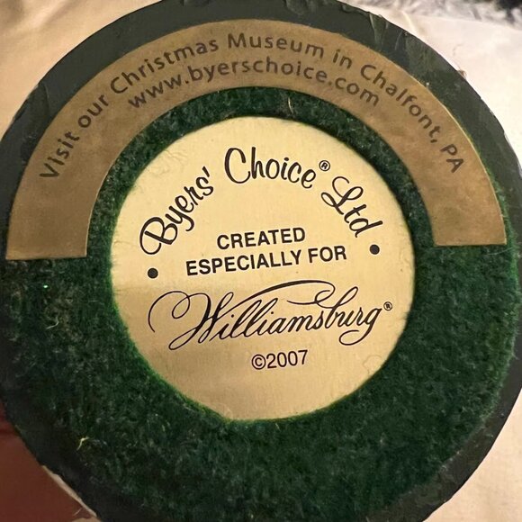 Byers' Choice Ltd. Caroler 2007 Williamsburg Series Colonial Boy w/Fishing Pole - Picture 9 of 9